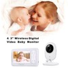 4.3” Display Video Baby Monitor with Camera and Audio Remote