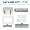 Washing Machine Outlet Box, Niikappu 1/2 Inch Pex Crimp Inlet