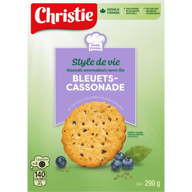 Peek Freans Lifestyle Blueberry Brown Sugar with Flax Cookies |
