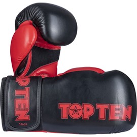 TopTen XLP Unisex Gloves, unisex, 2268-9414, black/red, 14 oz
