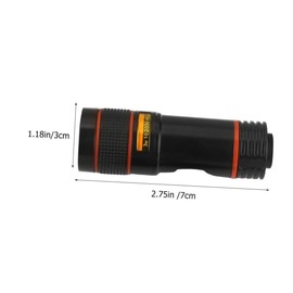 SEWACC 2pcs Clip Phone Telescope Lens Telephoto Macro Camera Lens for Concerts Travel Exploration Lightweight Durable Material for Easy Installation and Stable Photos