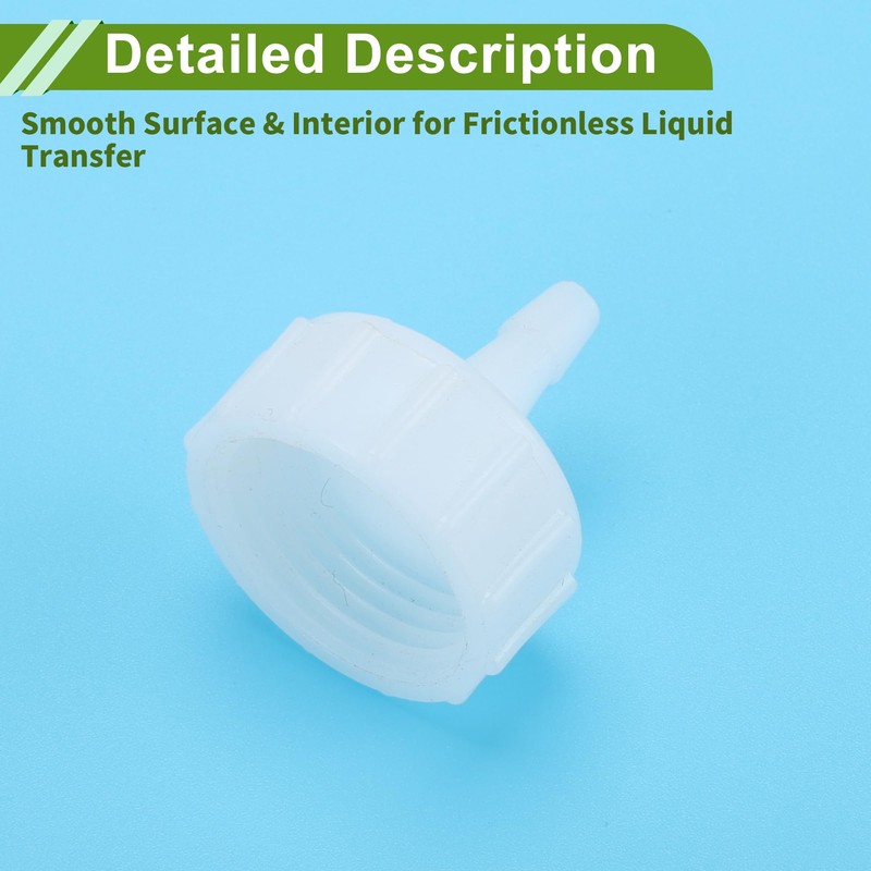 HOPESPANNER Plastic Hose Barb Fitting 5/32" Hose ID 1/2" GTH