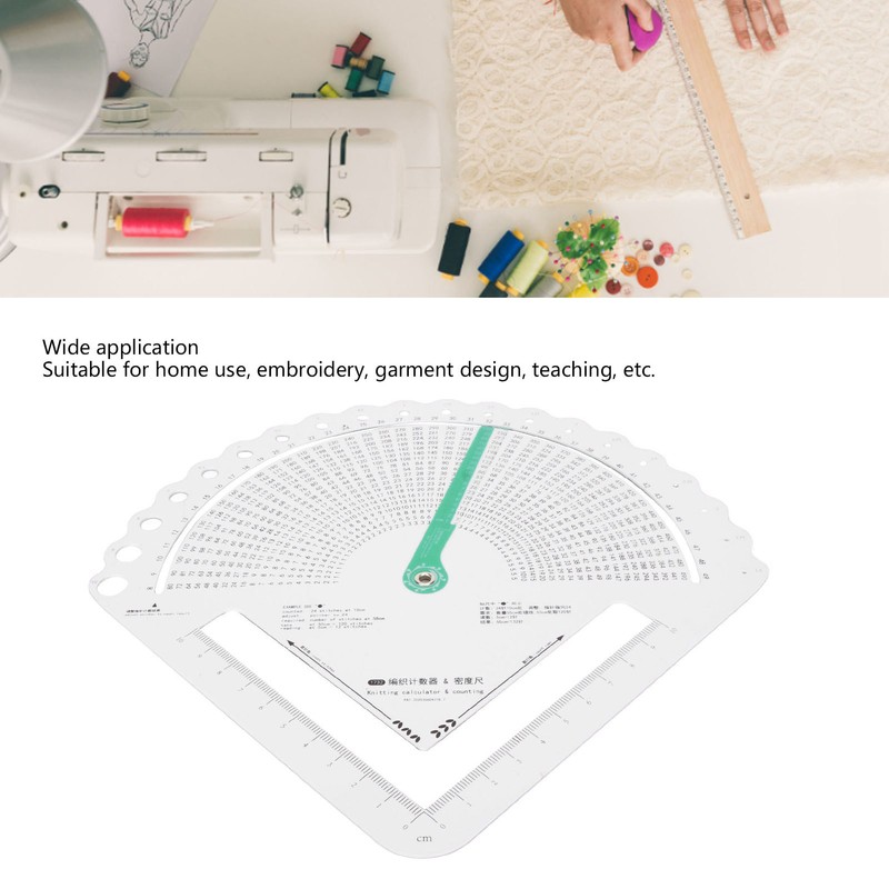 Knitting Ruler Knitting Gauge Measuring Tool Multifunctional Accurate Knitting Stitch