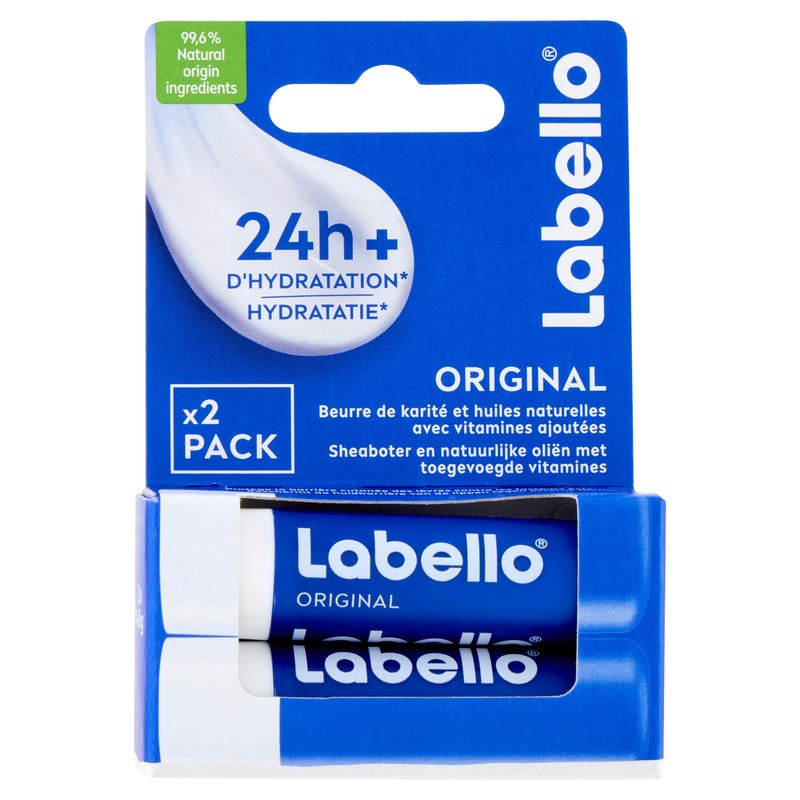 LABELLO Duo Original (2 x 5.5 ml) Lip Balm Enriched