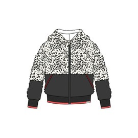Boboli Girl's hooded JACKET with animal print. SIZES 4-14 YEARS (US, Age, 12 Years, animal print)