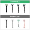 LUEXBOX 2 Pcs Plastic Razor Holders with Cover for Shower