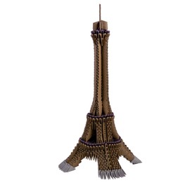Creagami 742 3178742 Origami 3D, Craft Set for Adults and Children from 8 Years, 1100 Pieces Paper Sculpture Eiffel Tower