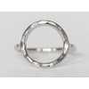 Sovats Ladies Open Circle Hammered Ring 925 Sterling Silver, Sterling