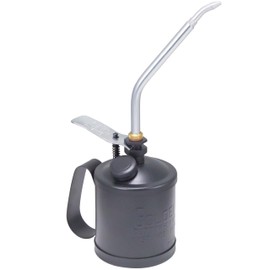 GOLDENROD Dutton-Lainson Company (120-C2) Pump Oiler with 7 1/2" Angle Spout - Heavy Duty Gauge Steel Body Finish Precision Oiler Pump - 1-Pint Oil Size Capacity, Angle Spout Tip - Made in USA