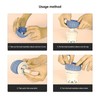 Head Moxibustion Pot Silicone Ceramic Moxibustion Warm Massage Tool for