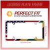 Jamaica Flag with Half American Flag License Plate Frame 1