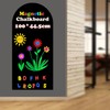 LACQWO Magnetic Chalkboard Wall Arch Decal 40"x17.3" Contact Paper Peel