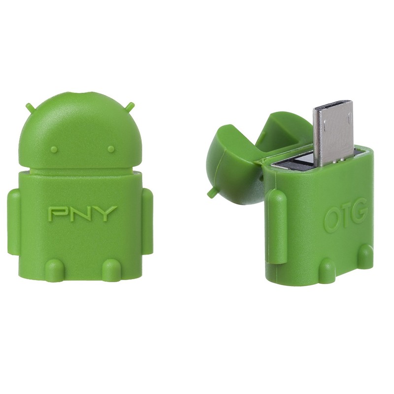 PNY Robot Micro USB & USB on-the-go OTG adapter