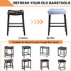 Bifaunvogel Bar Stool Cover Rectangle Set of 4 Velvet Stretch