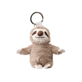 Warmies Sloth Keyring, 16cm French Lavender Scented Soft Toy Keychain, Plush Accessory for Keys or Bags