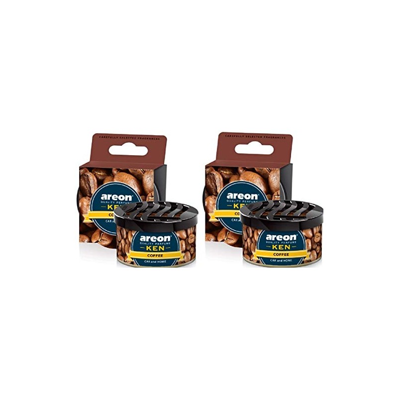 Areon Ken Car Air Freshener Coffee Home Tin Can Mini