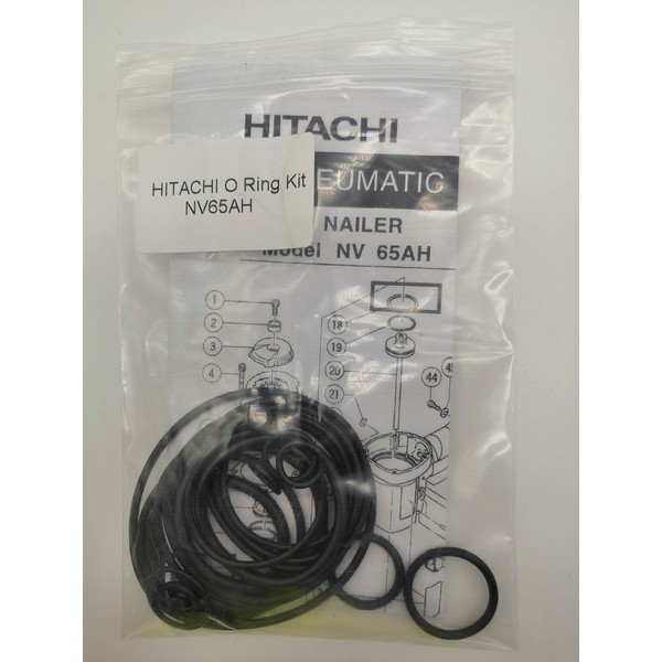 NV65AH O-Ring Kit For Hitachi 2-1/2-Inch Coil Siding Nailer With Trigger O-Rings