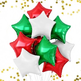 GSSTR TTGVKSHF Star Shaped Balloons, Large, Aluminum Balloons, 8 Pieces, Sparkly, 18 Inches (Approx. 17.7 inches (45 cm), Popular, Stylish, Birthday, Boys, Girls, Weddings, Valentine's Day, Proposals, Supports, Celebrations, Confessions, Surprises, Decor