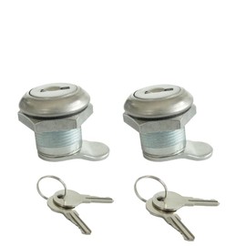 2 Pack Truck Tool Box Lock Replacement with Keys Pickup Toolbox Latch Cylinder, 5/8" Cylinder Replacement