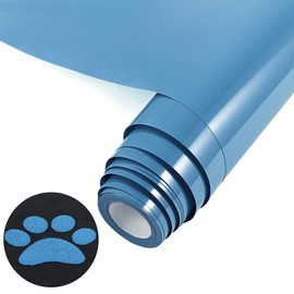 NANAPLUMS Plotter Film Textile, New 3D Puff Vinyl - 30.5 x 100 cm Puff HTV Vinyl Roll for T-Shirts, 3D Puff Heat Transfer Vinyl, Easy to Cut, Weed and Transfer - Blue