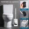 BKCOYSJ Toilet Bowl Brush and Holder Sturdy Plastic Long Handled