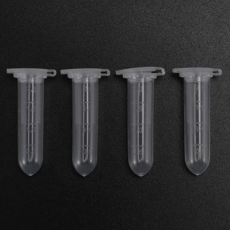 Micvtve 500Pcs 2Ml -Centrifuge Tube Test Tube Vial Clear Plastic