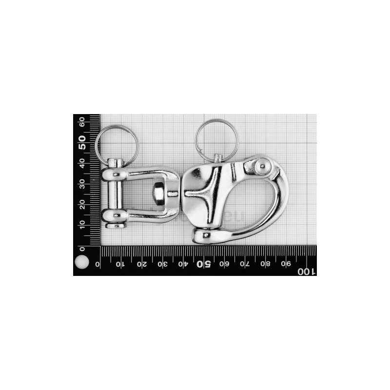 Dutyhook 8X87 Quick Release Clevis Pin Swivel Shackle, Stainless Steel