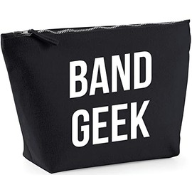 Hippowarehouse Band Geek printed make up cosmetic wash bag 18x19x9cm