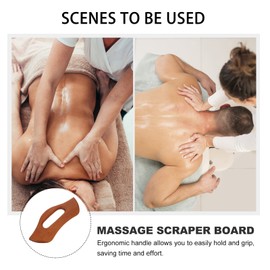 KOMBIUDA 1pc Guasha Scraper Massage Board Scraping Plate Bamboo Multi-purpose for Face Body Foot Massage