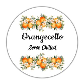 Orangecello labels, stickers, tags homemade orange drink