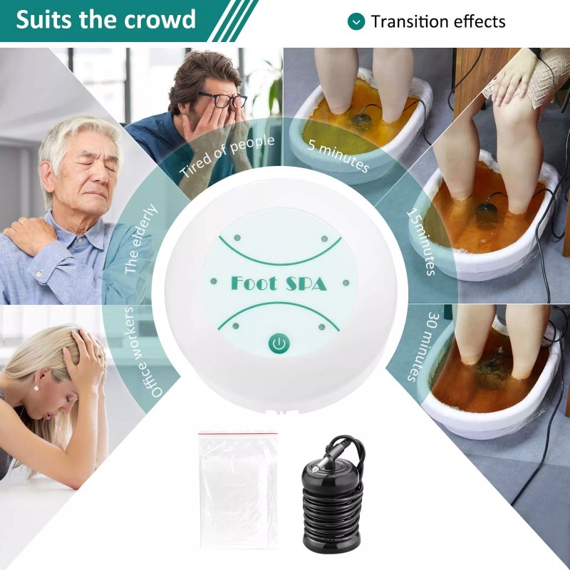 veicomtech Portable Ionic Detox Foot Bath Machine, Ionic Detox Foot