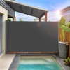 LIFERUN 138" x 71" Side Awning, Retractable Side Awning, Patio