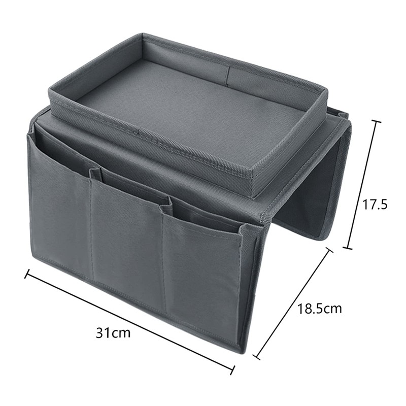 JIAHG Organizer per Bracciolo del Divano, Vassoio Appendibile per Sedia,