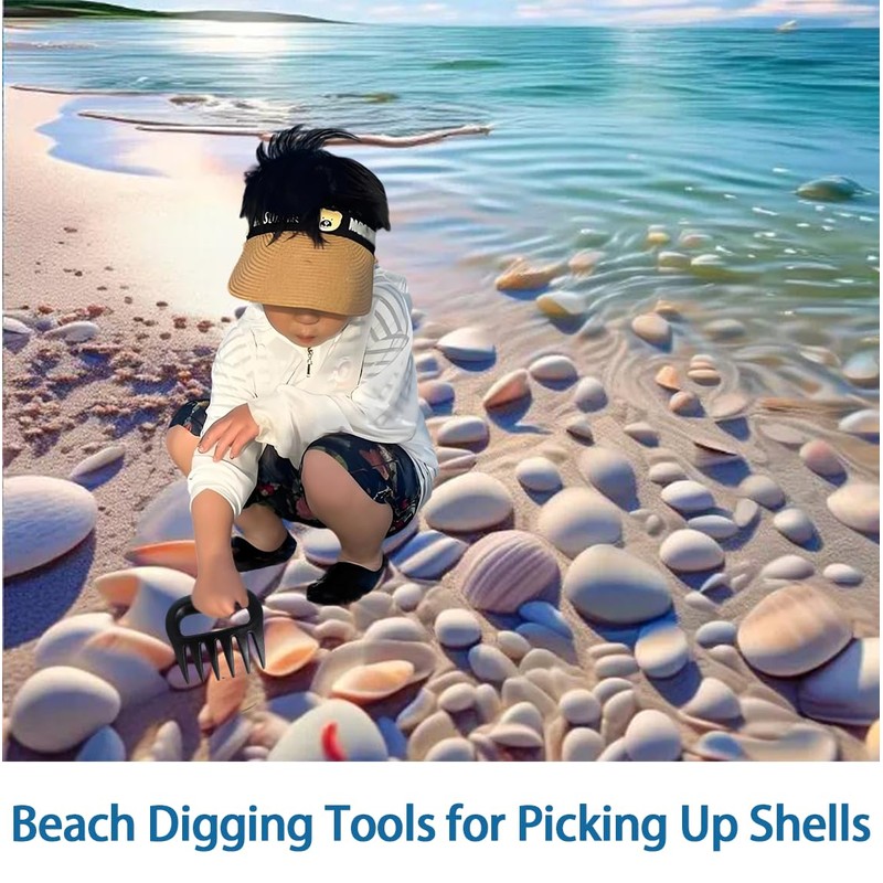 Sand Scoop with Shovel Sand,Flea Rake with Beach Mesh Bag,Shark