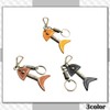 Chrome Crane WB139 Keychain Key Ring Key Leather Charm Fish