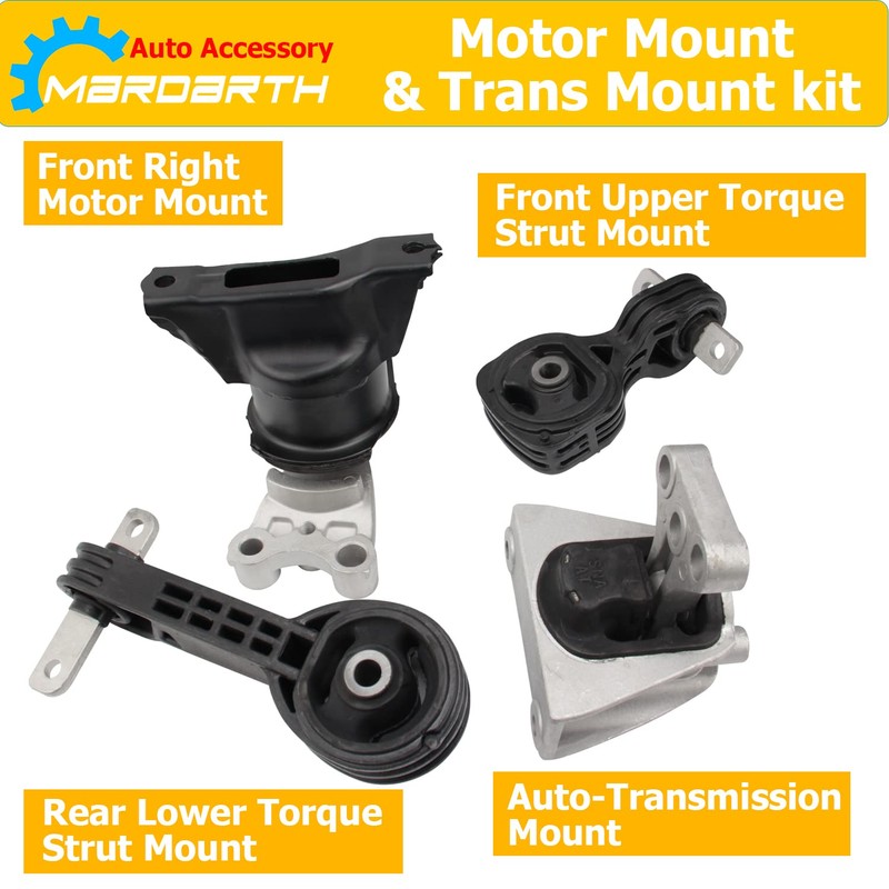 Set of 4 Engine Motor and Trans Mount Compatible with