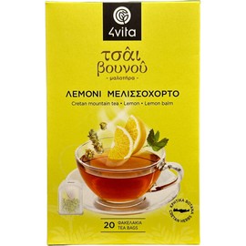 Cretan Mountain Tea "Lemon Balm" (20 Bags of 1.5 g)