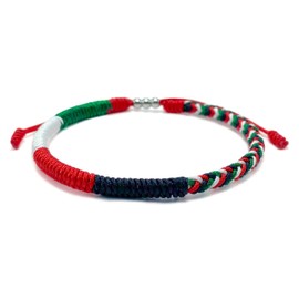 LAMIBEE Palestine Bracelet, Palestinian Flag Bracelet, Protection and Lucky Surfer String Bracelet,Tibetan Wrist Wrap And Boho Style Rope Bracelet for Women, Men, String Thread Bracelets (Palestine)