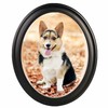 alblinsy Oval Picture Frames,Oval Wood Picture Frame Wooden Wall Hanging
