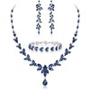 EVER FAITH Mujer Set de Joyería Cristal Austriaco Bola de