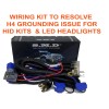 SMD H4 Headlight Relay Wiring Harness 2 or 4 Headlamp