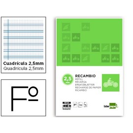 liderpapel RF26 – Spare Squared Ruled with Margin 4 Holes