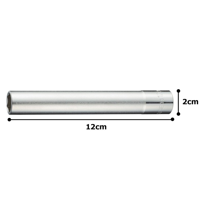 Tone 3S-12L120 Super Long Socket (6 Angle) Drive Angle 0.3