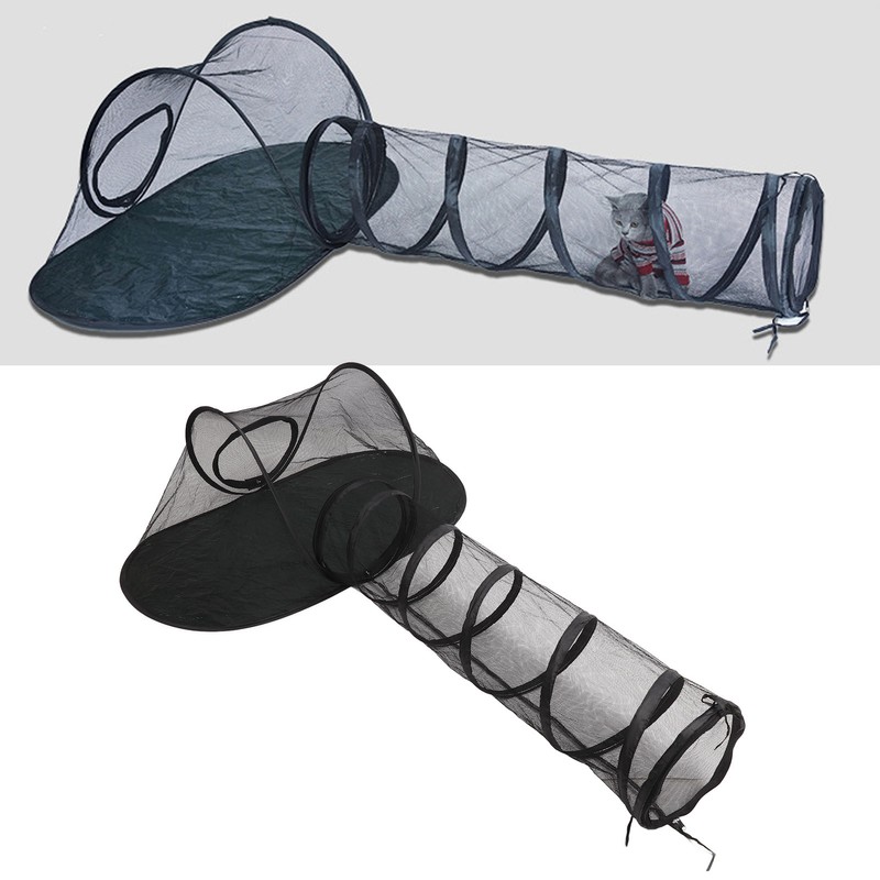 Outdoor Pet Tent with Tunnel Breathable Collapsible Large Space Portable