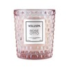 Voluspa Rose Otto Classic Textured Glass Boxed Candle, 6.5 Ounces