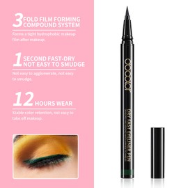 Docolor Eyeliner Green Waterproof Super Slim Liquid Eye Liner Gel