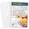 WRAPOK Baking Parchment Paper Greaseproof Cooking Sheets White Non-Stick Pre-Cut