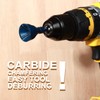 Opcloud Deburring External Chamfer Tool with 3 Carbide Blades, Tungsten
