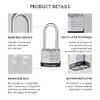CINCINNO Laminated Steel Padlock with Key，6 Pack Keyed Alike Padlocks