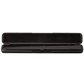 Muji 02181215 Chopsticks Set, Black, Width 7.9 x Depth 1.2 x Height 0.6 inches (20 x 3 x 1.5 cm)